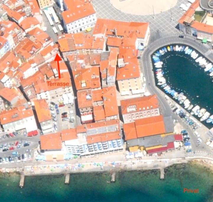 Appartamento Tartini - Private Roof Terrace - Self Check-In Pirano Esterno foto